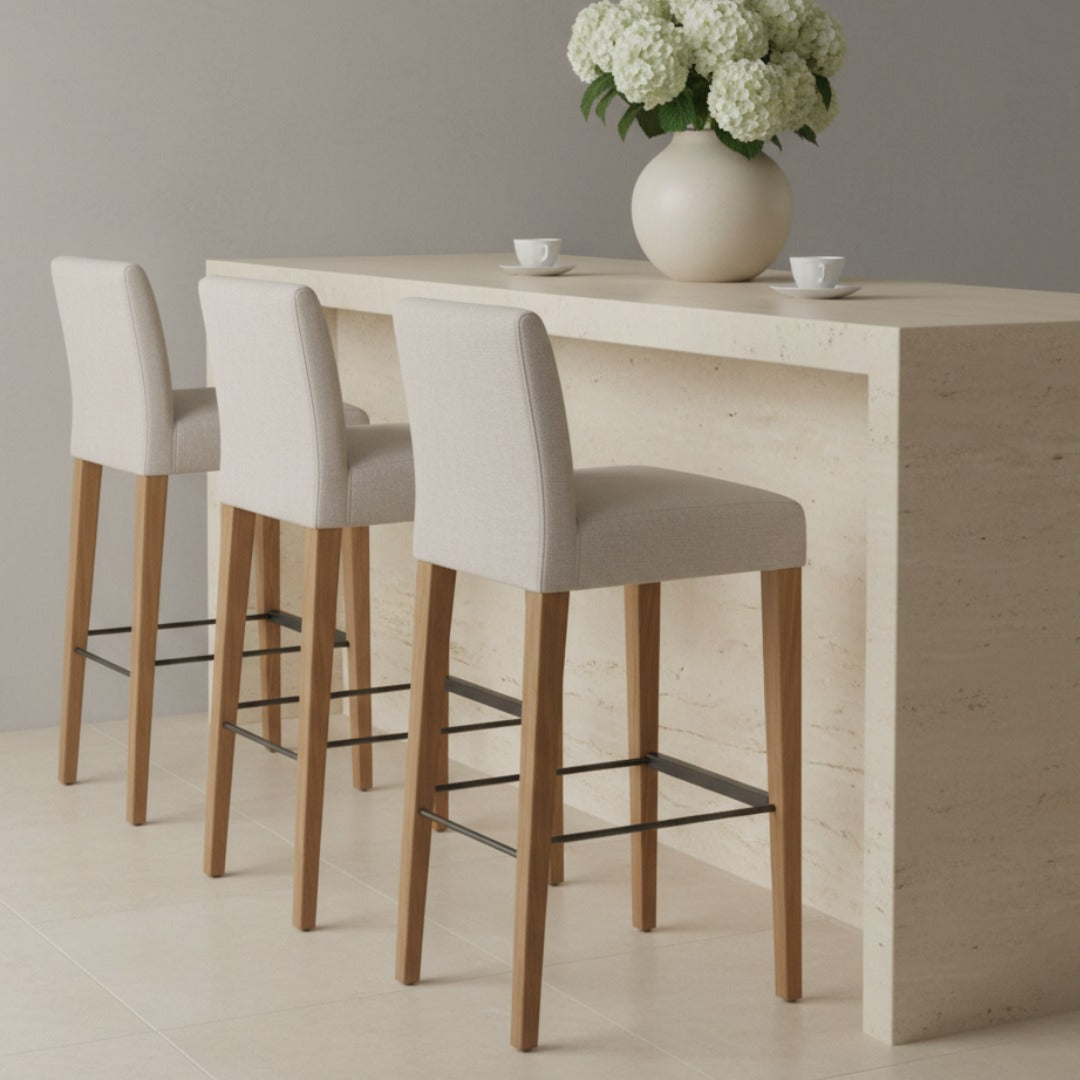 Lumiere Back Rest Bar Stool