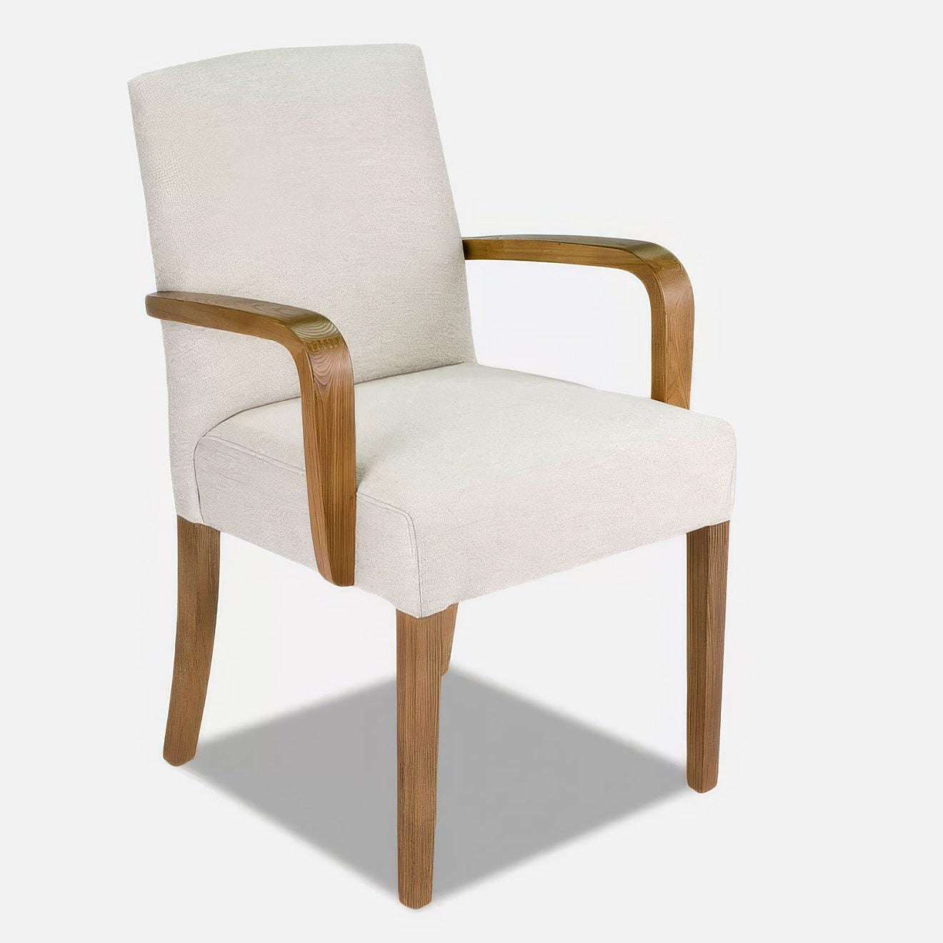 Dining Chair With Hardwood Timber Arms