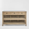 Carter Kitchen Island Natural & White