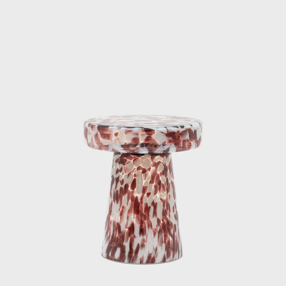 Isla Leopard Marble Side Table