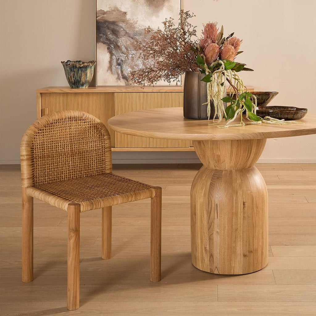 Ovolo Dining Table Round Natural 120cm