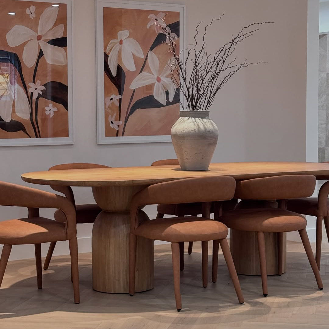 Ovolo Dining Table Round Natural 240cm