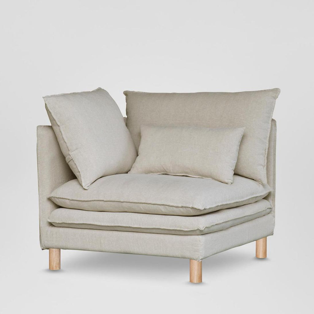 Aberdeen Corner Sofa Base With Cover Natural