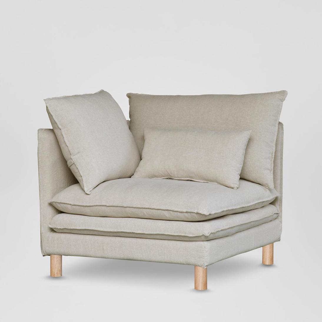 Aberdeen Corner Sofa Base With Cover Natural