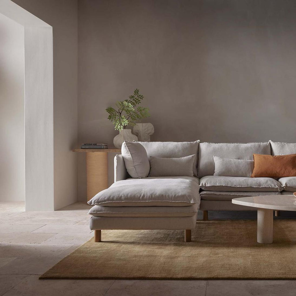 Aberdeen Corner Sofa Base With Cover Natural