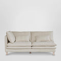 Aberdeen 2str Left Arm Sofa Base with Cover Natural