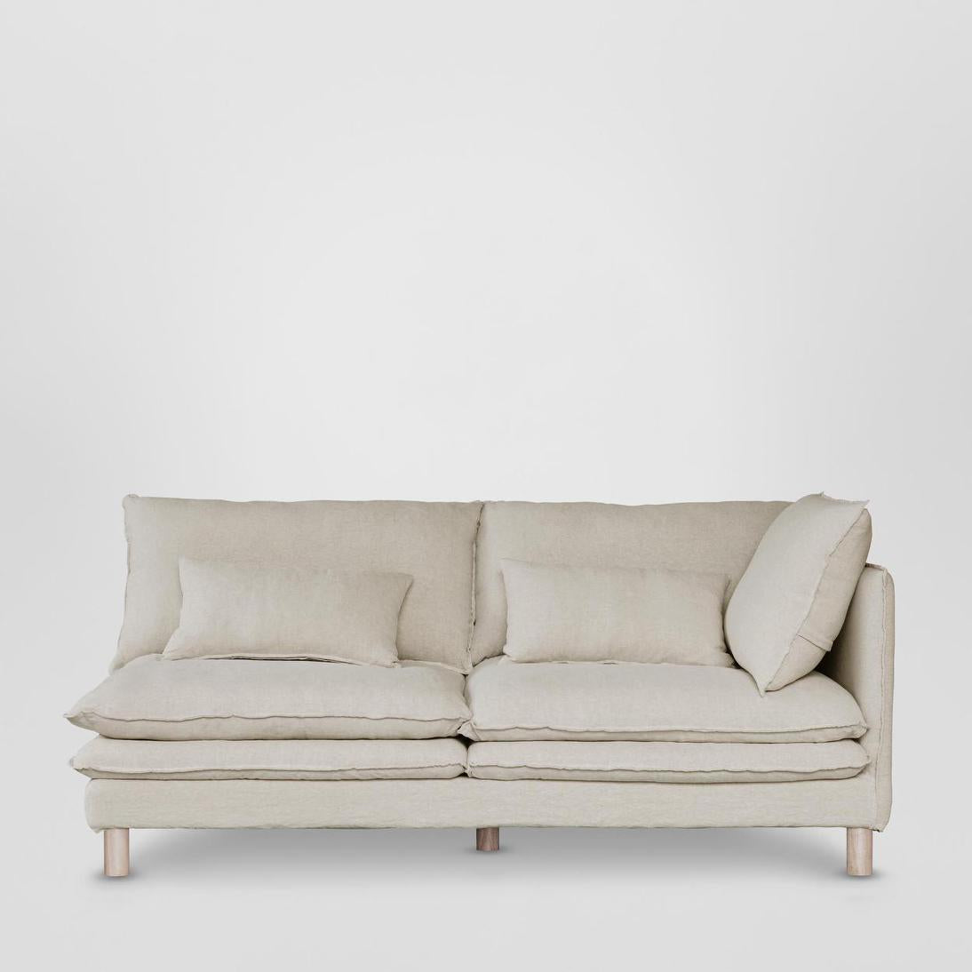 Aberdeen 2str Right Arm Sofa Base With Cover Natural