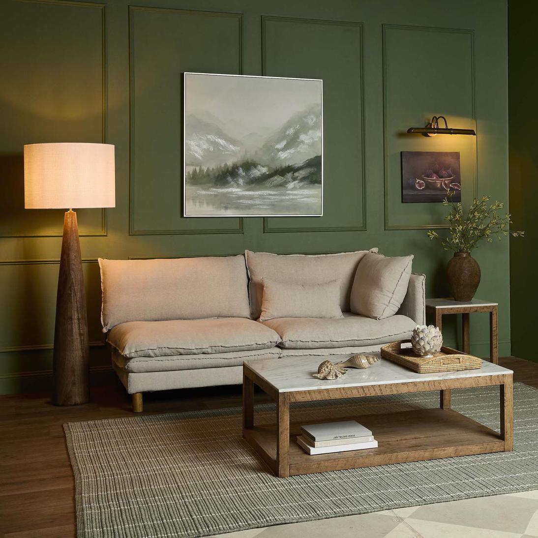 Aberdeen 2str Right Arm Sofa Base With Cover Natural