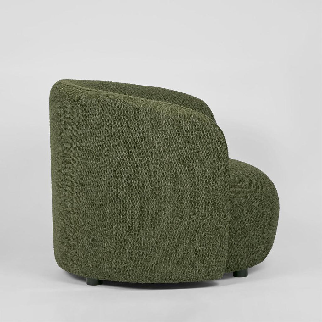 Paros Arm Chair Olive Boucle