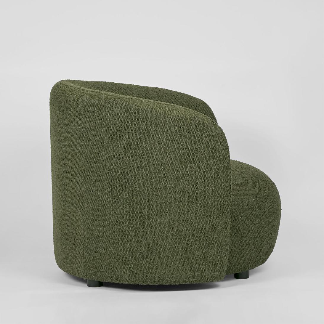 Paros Arm Chair Olive Boucle