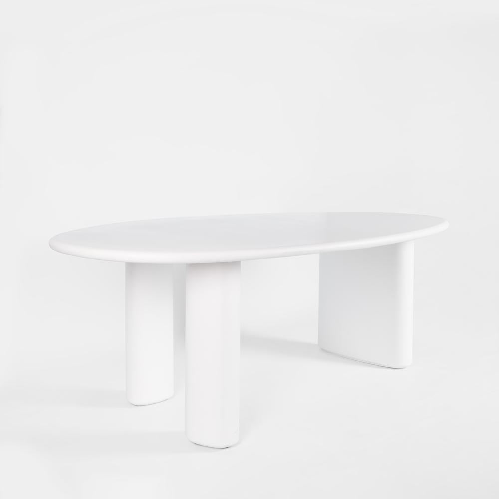 Oslo Dining Table Outdoor White