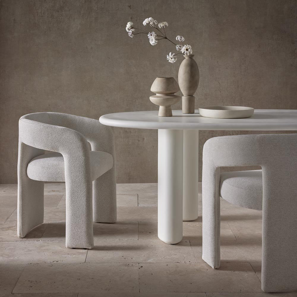 Oslo Dining Table Outdoor White