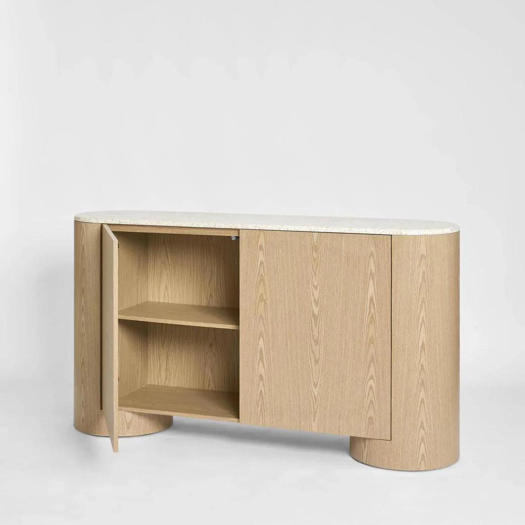 Abbaco Buffet Light Oak & Terrazzo