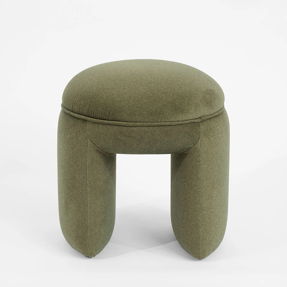 Hugo Ottoman Olive Green