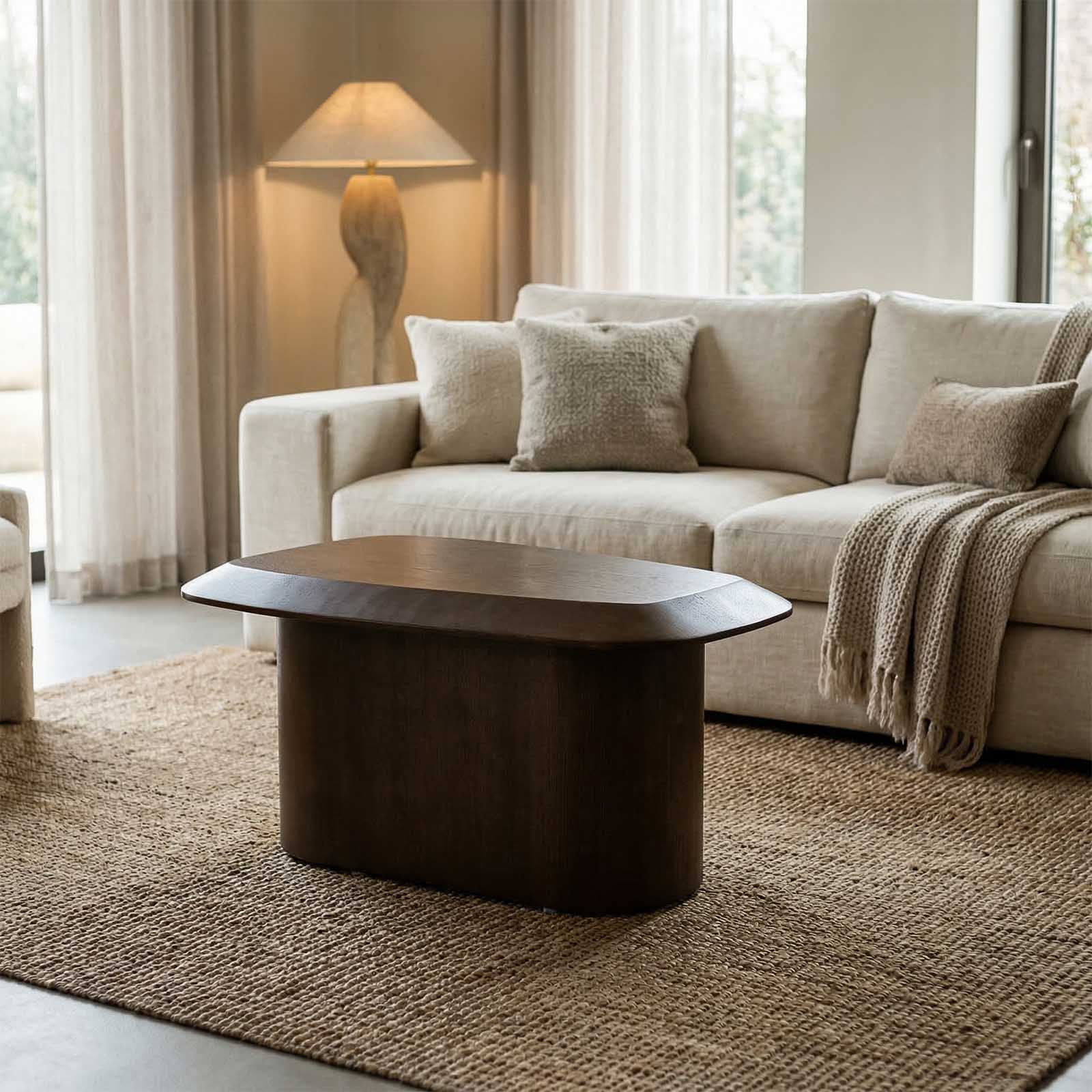 Mackay Coffee Table Large Dark Walnut