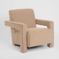 Acadia Armchair Terracotta Stripe