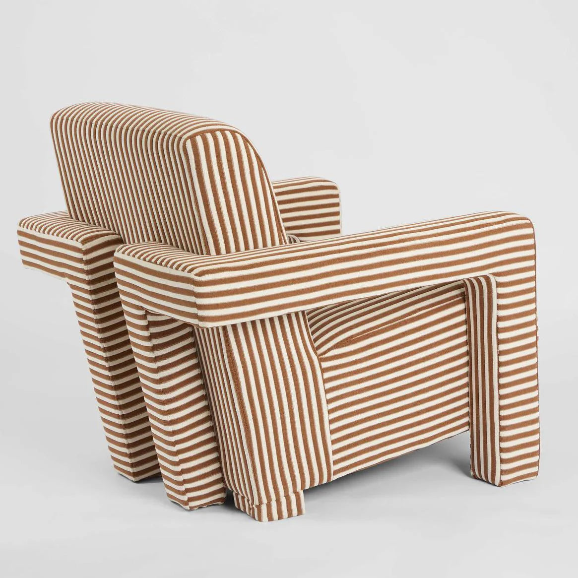 Acadia Armchair Terracotta Stripe