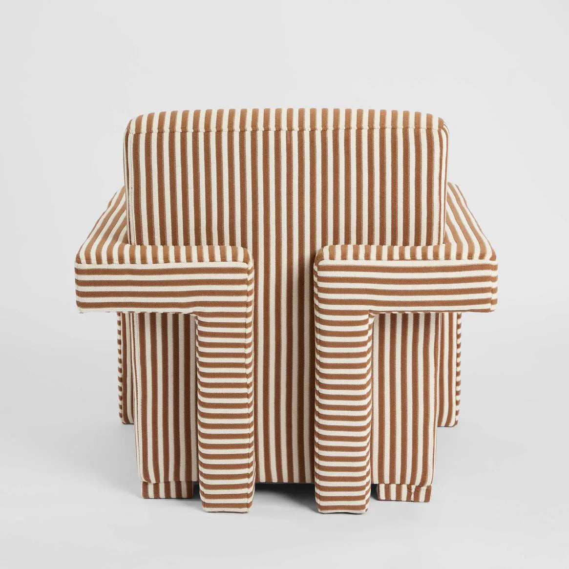 Acadia Armchair Terracotta Stripe