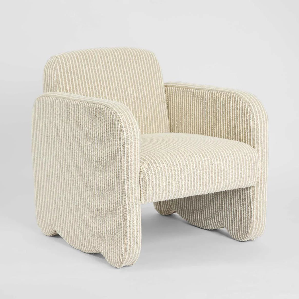 Monclair Armchair Natural/White Stripe