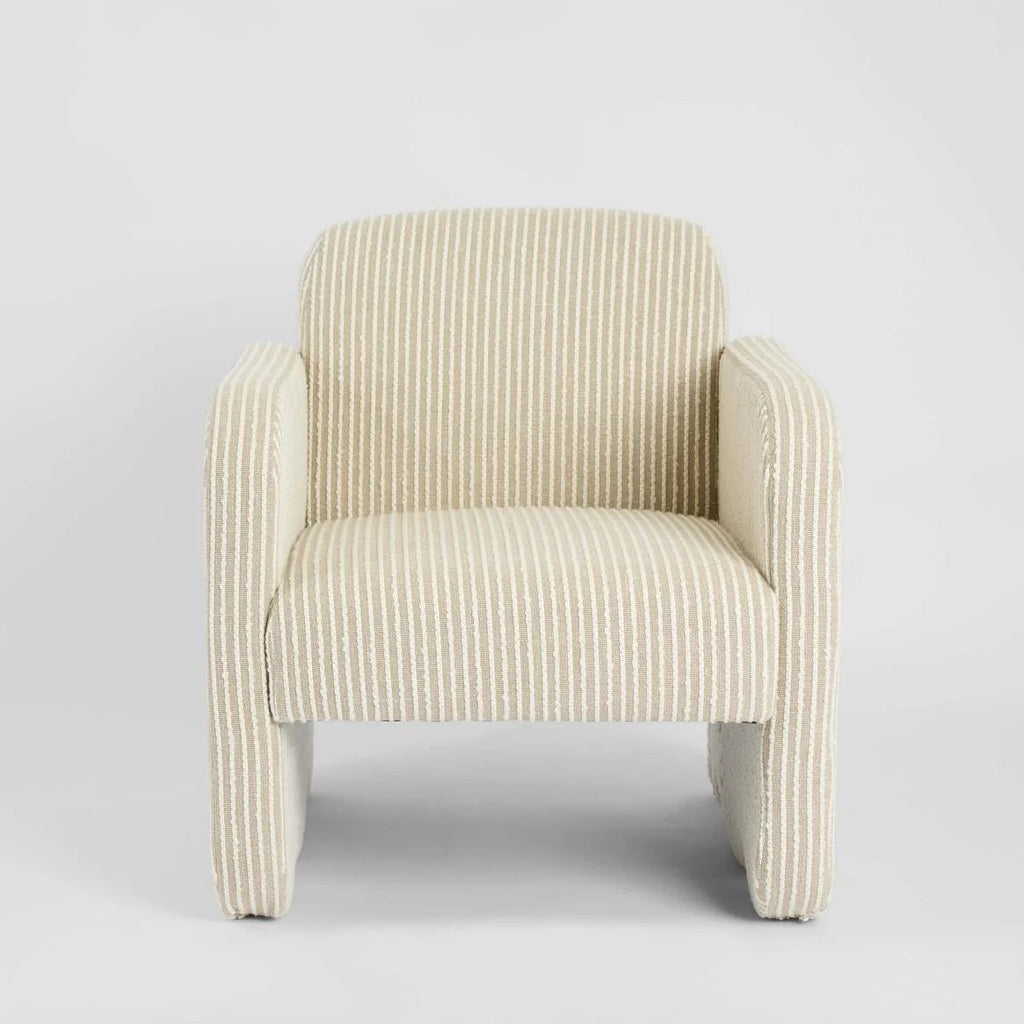Monclair Armchair Natural/White Stripe