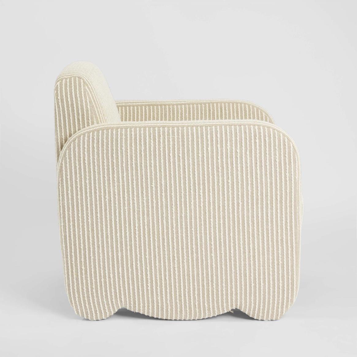 Monclair Armchair Natural/White Stripe