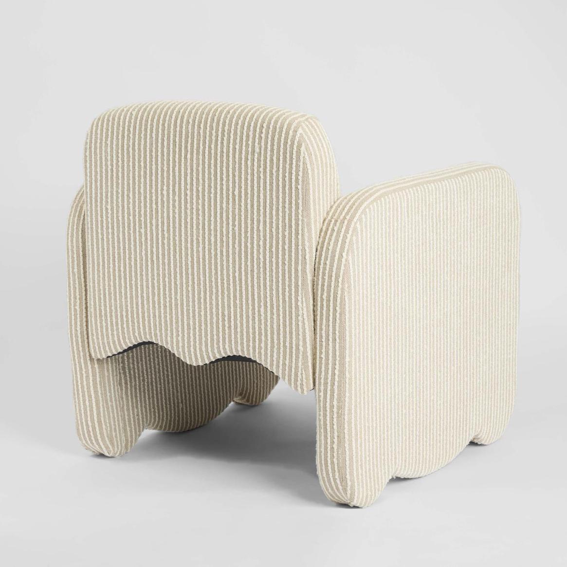 Monclair Armchair Natural/White Stripe