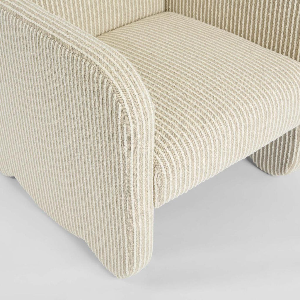 Monclair Armchair Natural/White Stripe