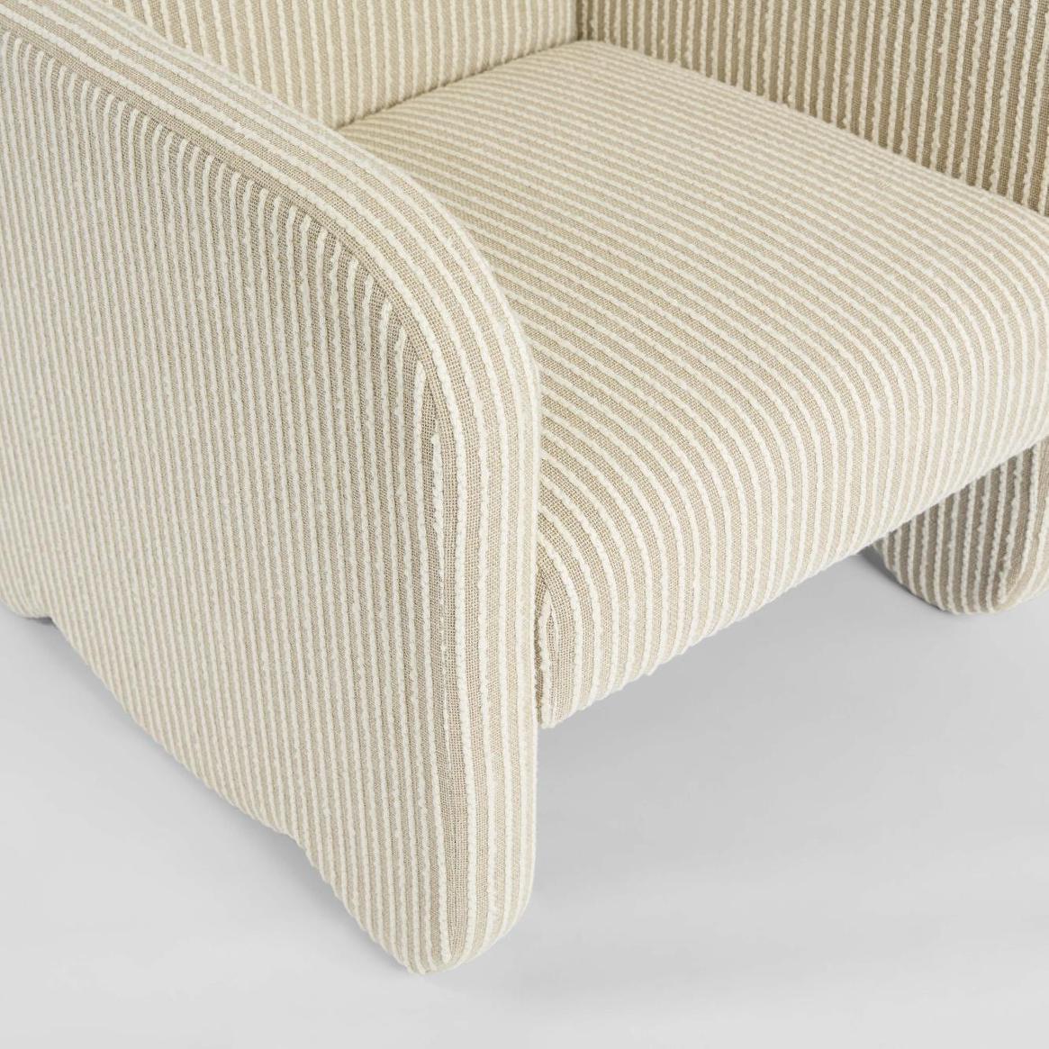 Monclair Armchair Natural/White Stripe