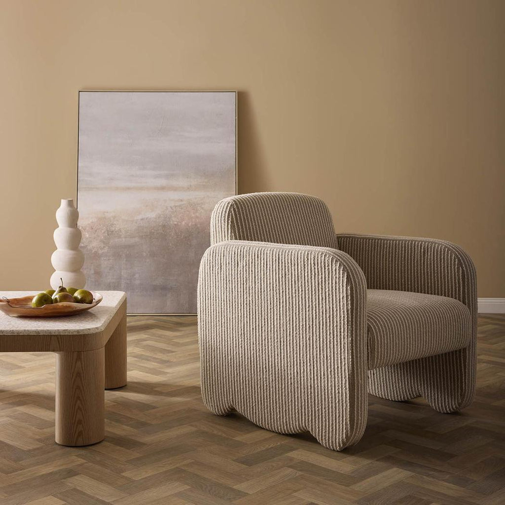 Monclair Armchair Natural/White Stripe