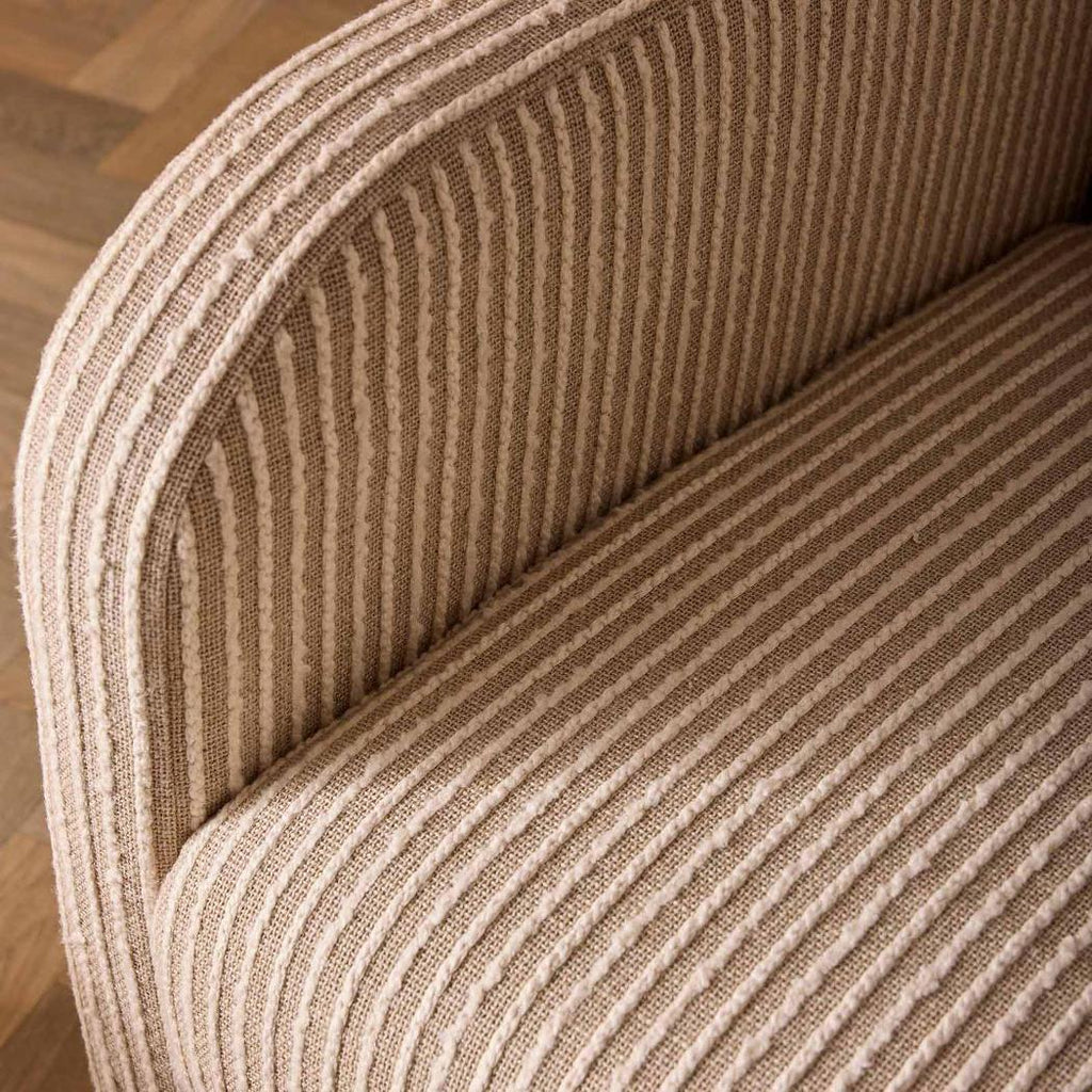 Monclair Armchair Natural/White Stripe
