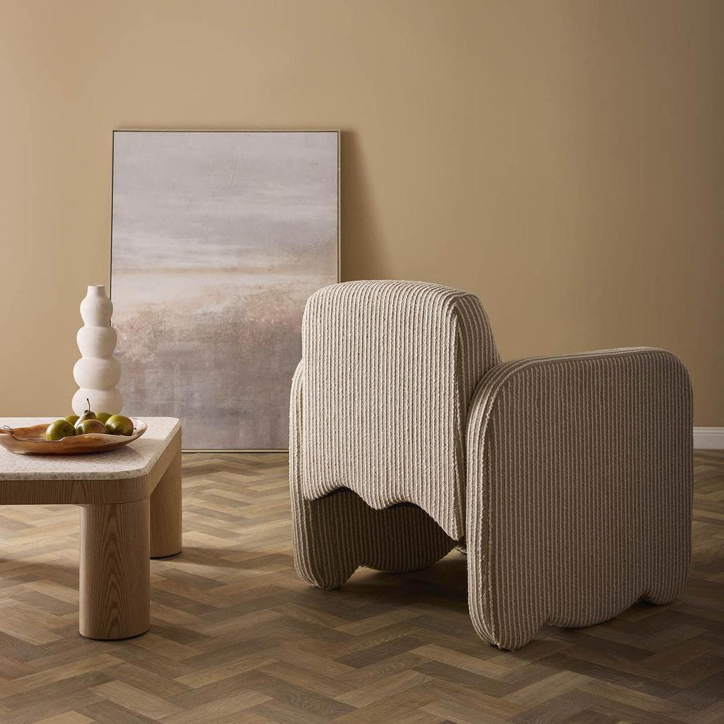Monclair Armchair Natural/White Stripe