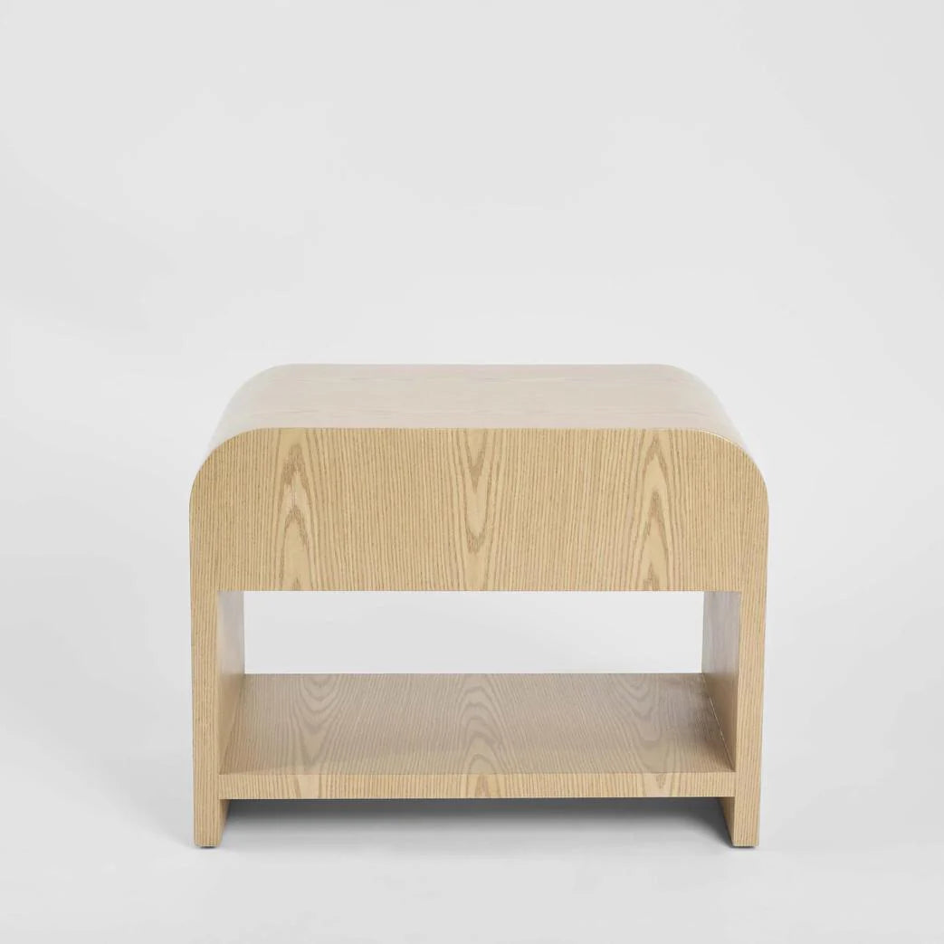 Mina Bedside Light Oak 1 Drawer