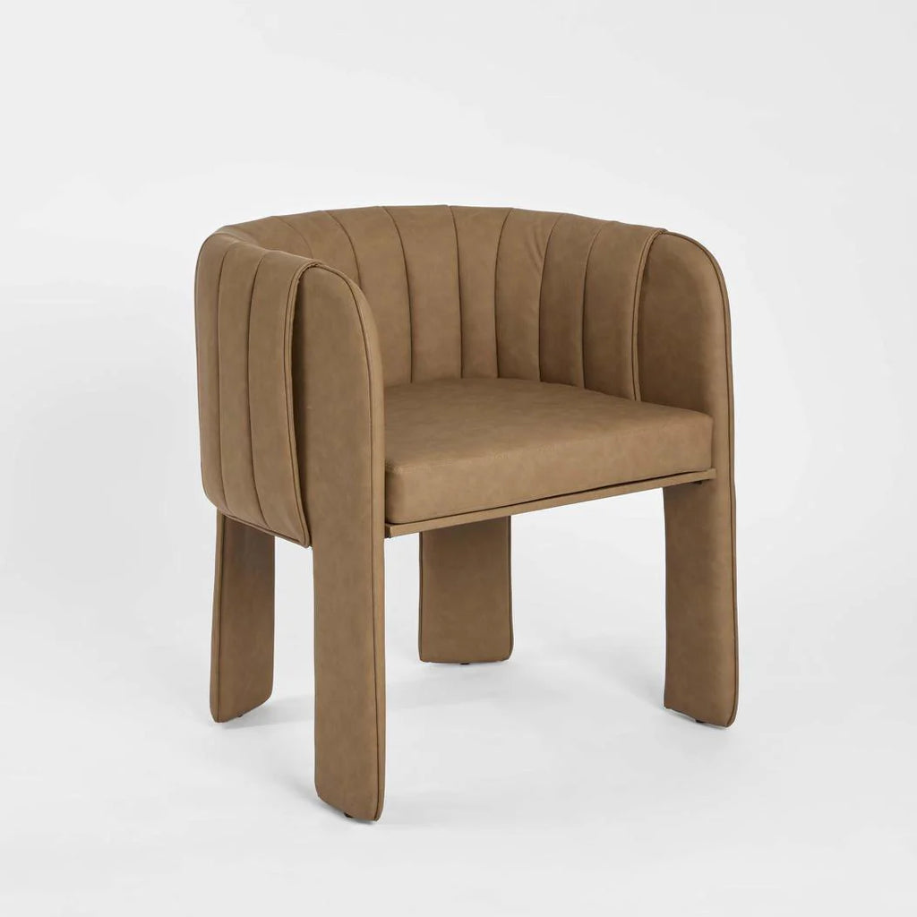 Cyprus Dining Chair with Arms Tan