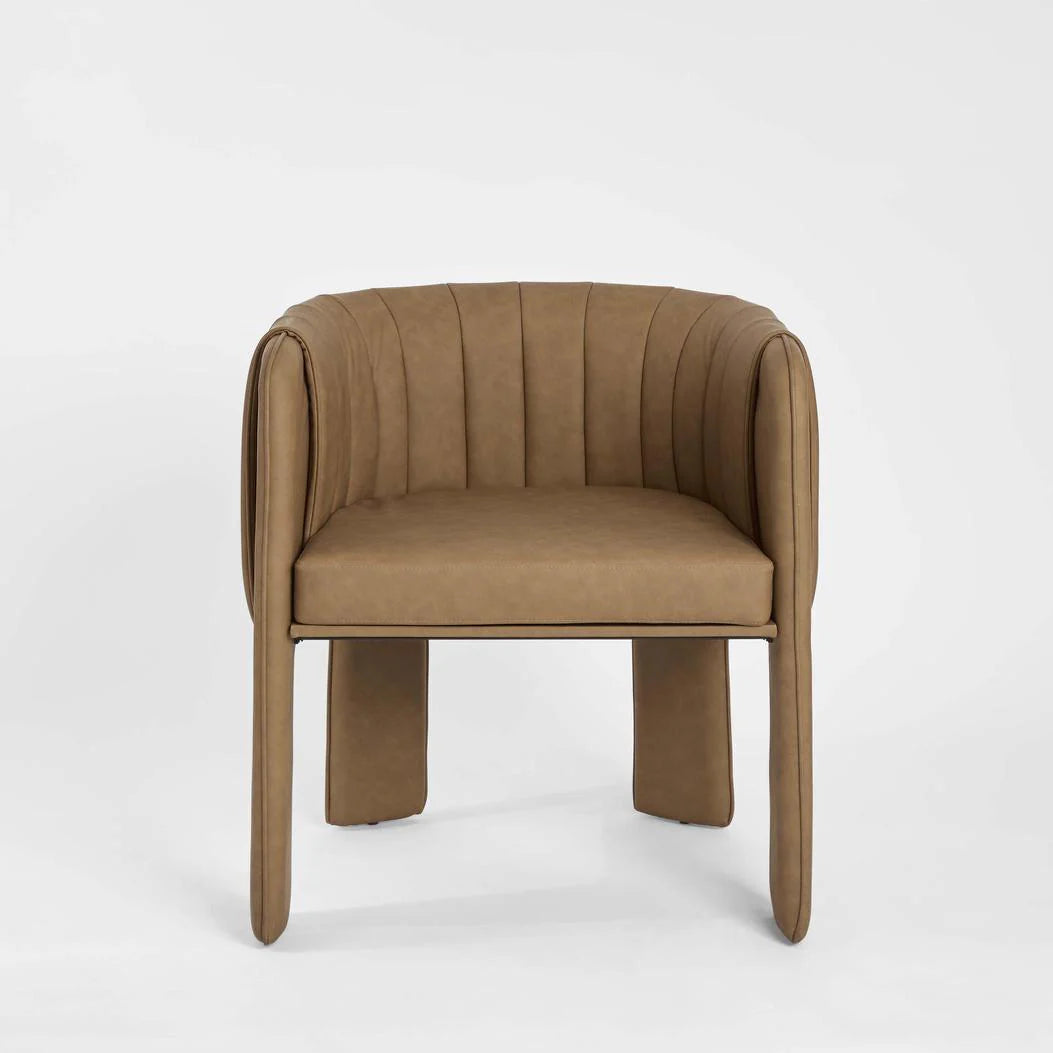 Cyprus Dining Chair with Arms Tan