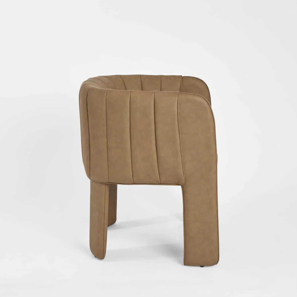 Cyprus Dining Chair with Arms Tan