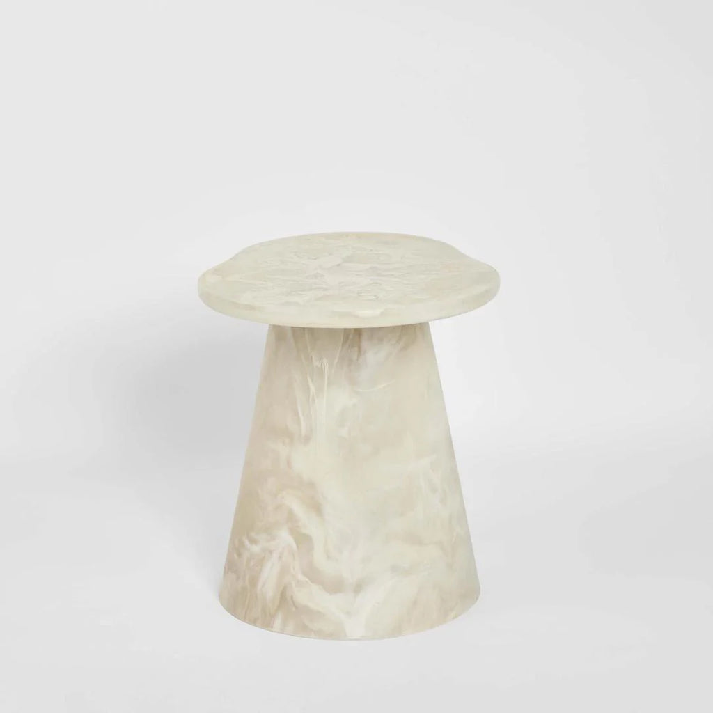 Celeste Resin Side Table White