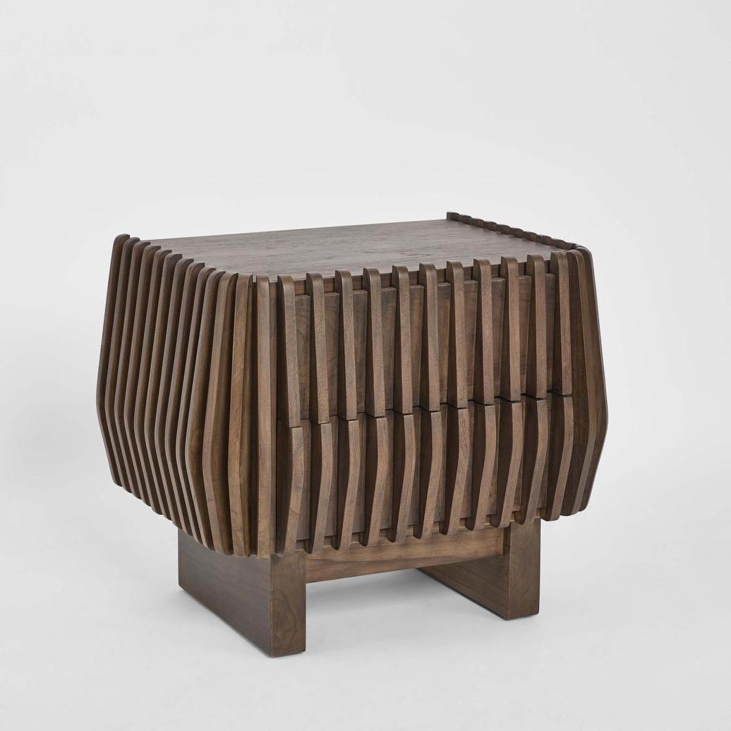 Bow 2 Door Buffet Dark Walnut