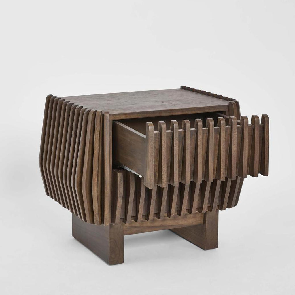Bow 2 Door Buffet Dark Walnut