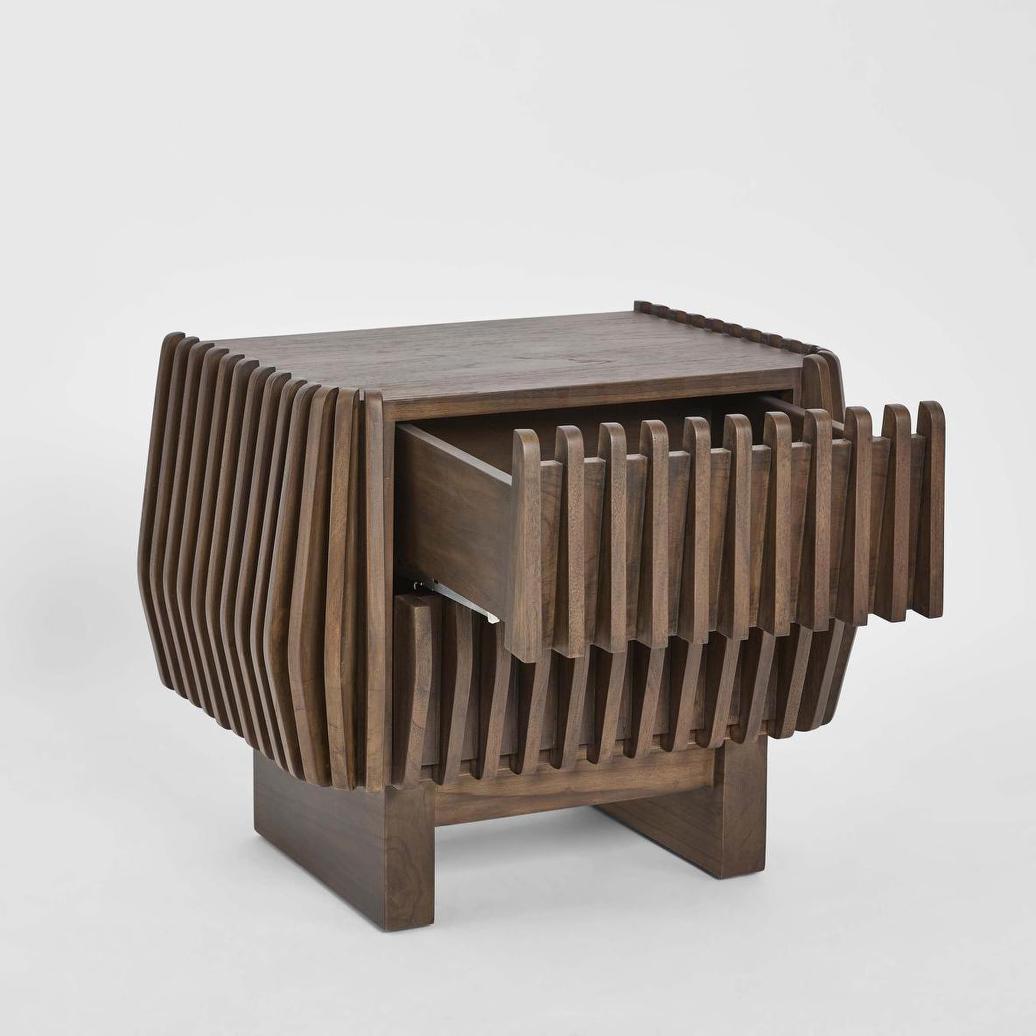 Bow 2 Door Buffet Dark Walnut