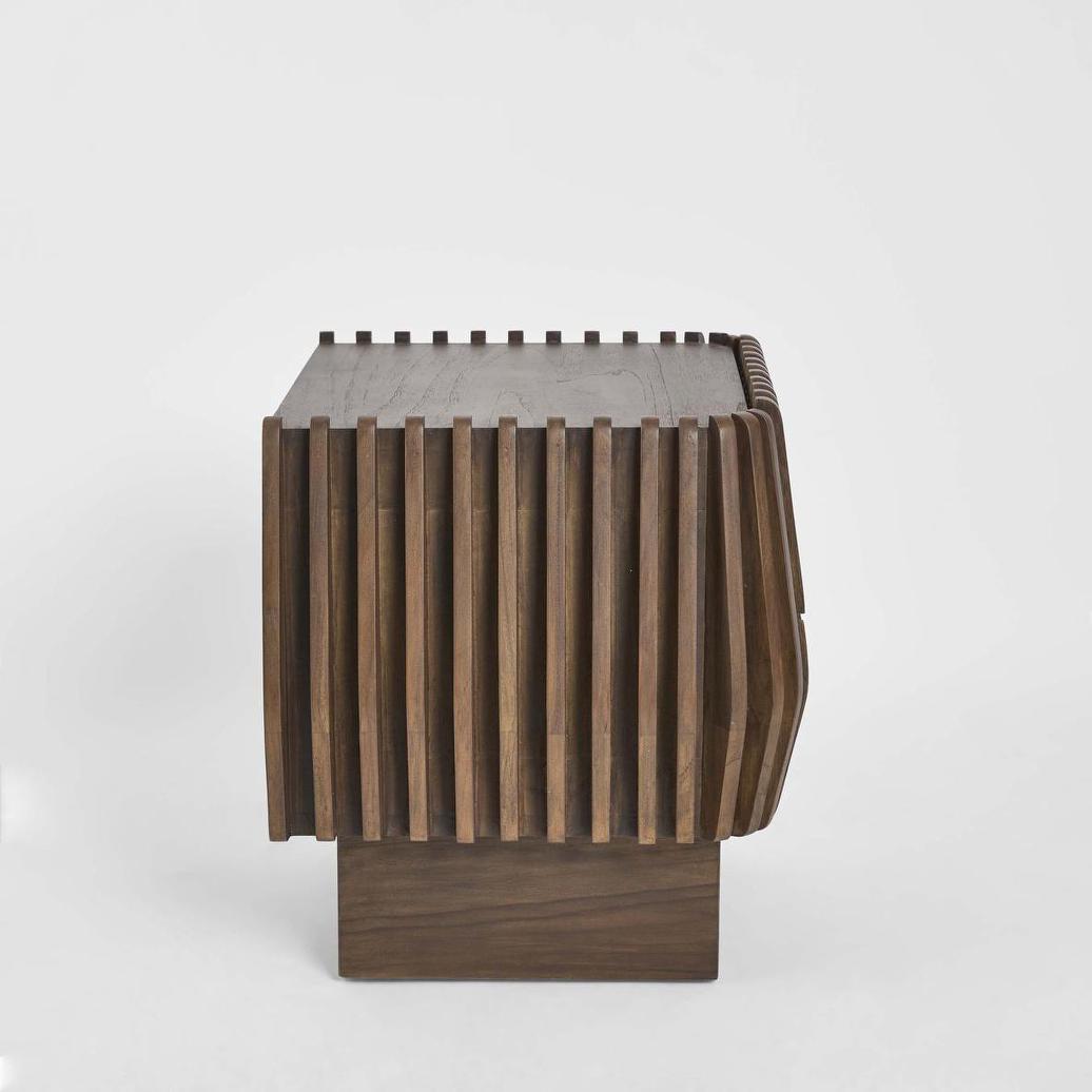 Bow 2 Door Buffet Dark Walnut