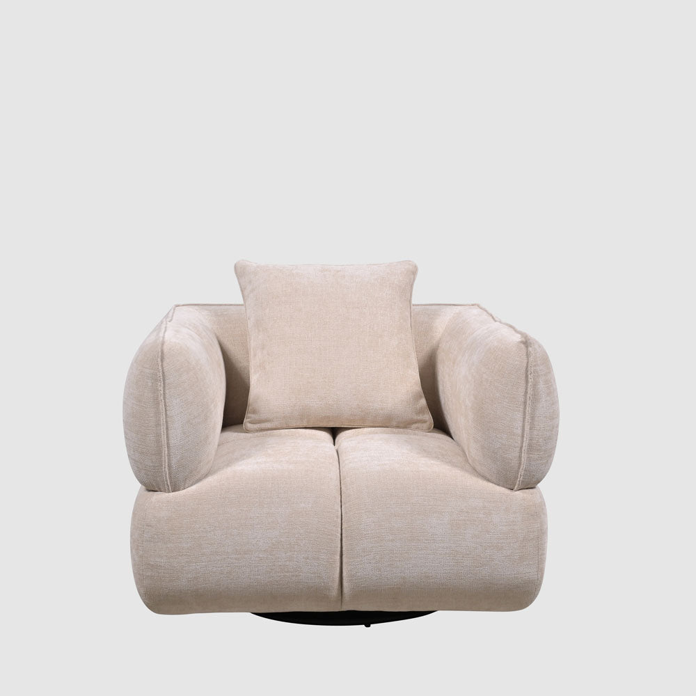 Vera Swivel Armchair Cream