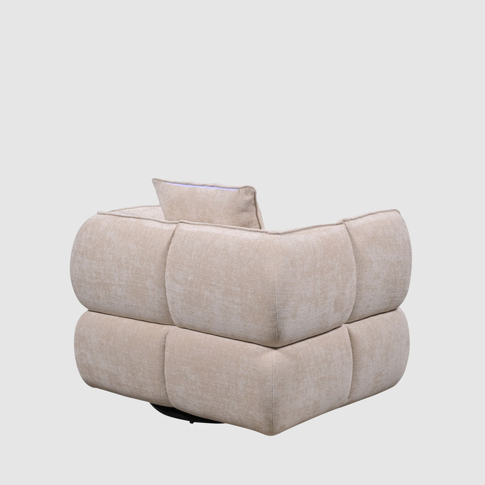 Vera Swivel Armchair Cream