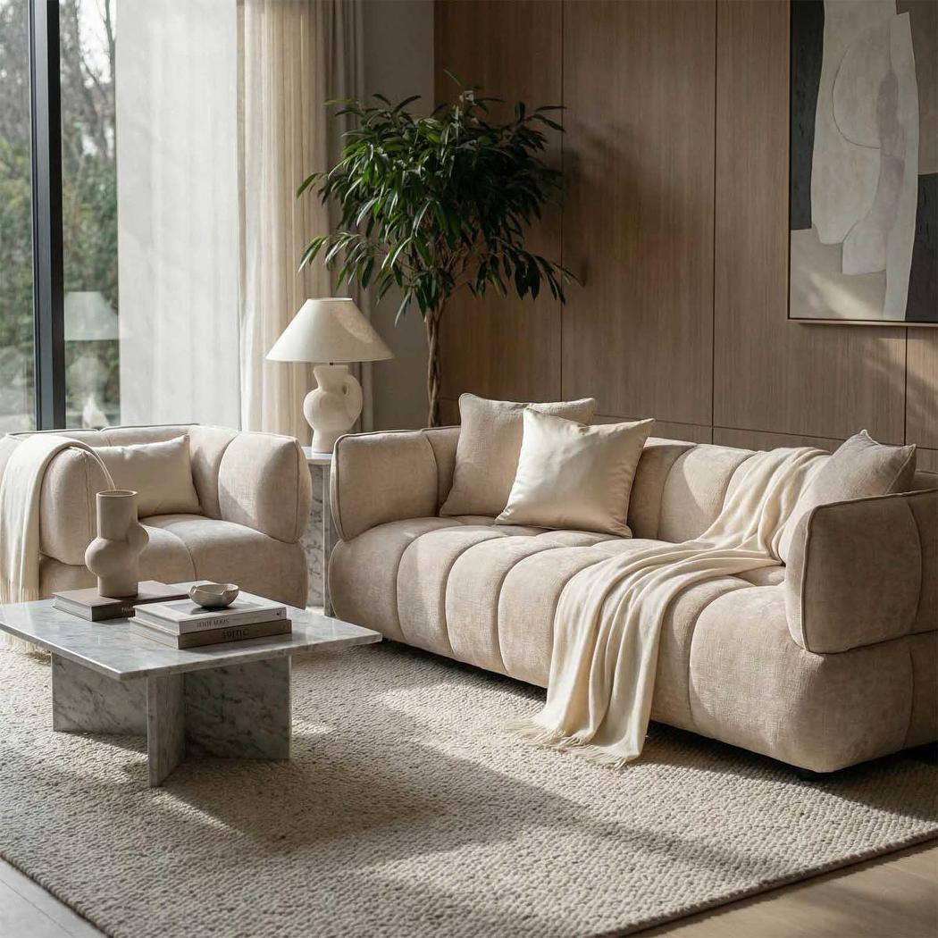 Vera Swivel Armchair Cream
