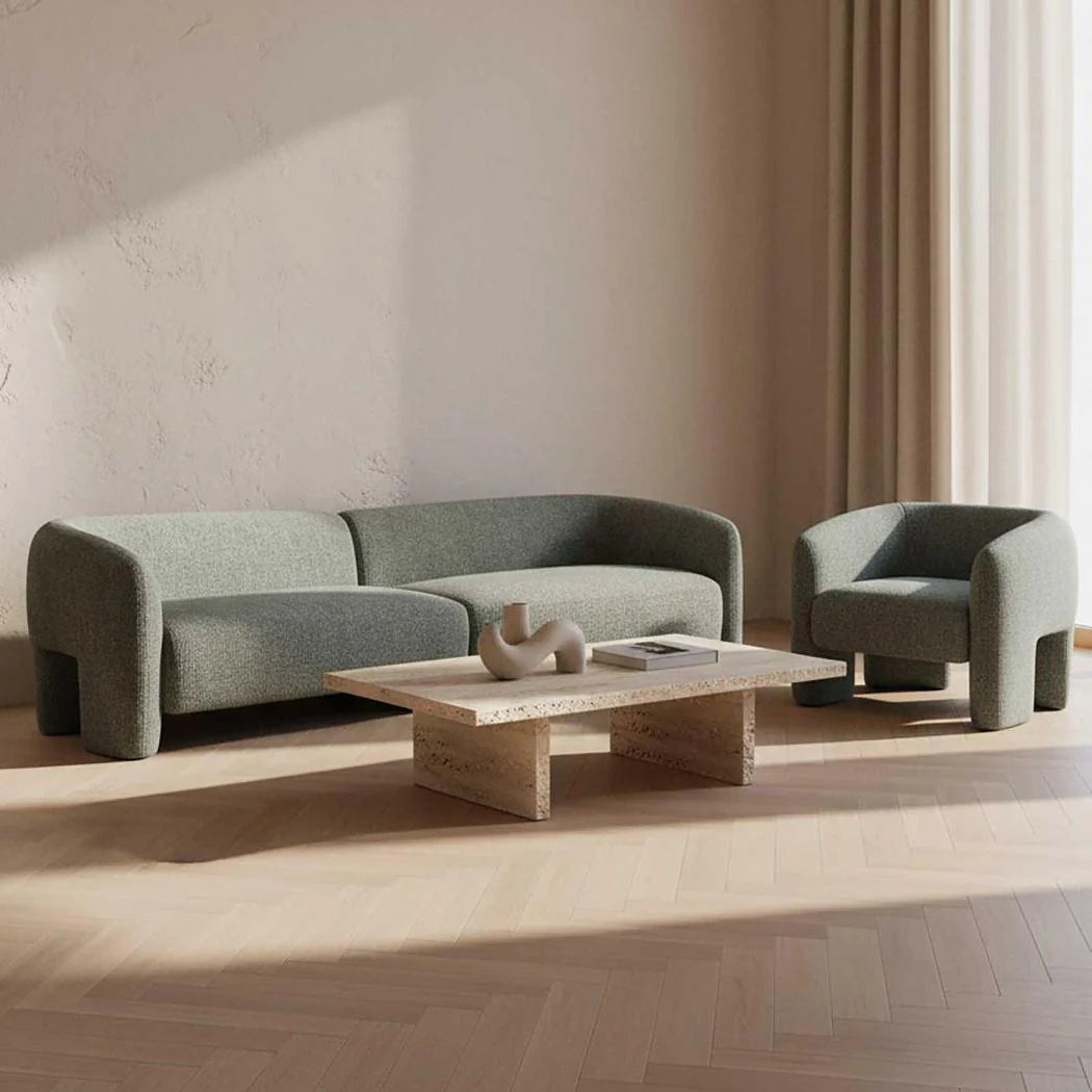Roma 5 Seater Sofa Green