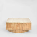 Seda Coffee Table Travertine & Oak