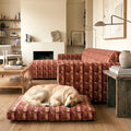 Matching memory dog foam floor cushion