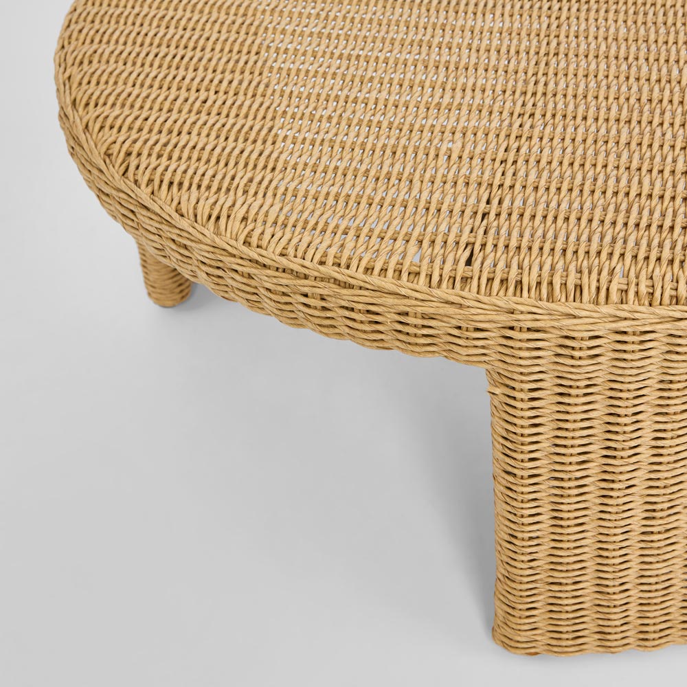 Kairo Outdoor Round Coffee Table Nest of 2 Natural