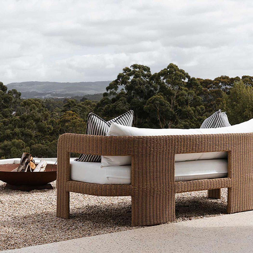 Kairo 3 Seat Sofa Natural Outdoor