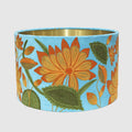 Helia Sunflower Drum Shade 40x25cm Aqua