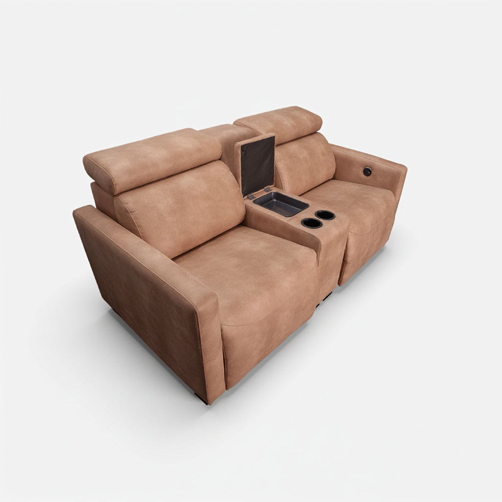 Electric Recliner with Movable headrests and cup holders